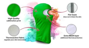 winter face mask balaclava thermoactive grey humboo