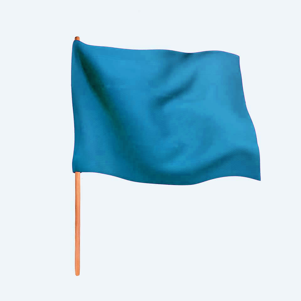 download racing flag blue with yellow stripe