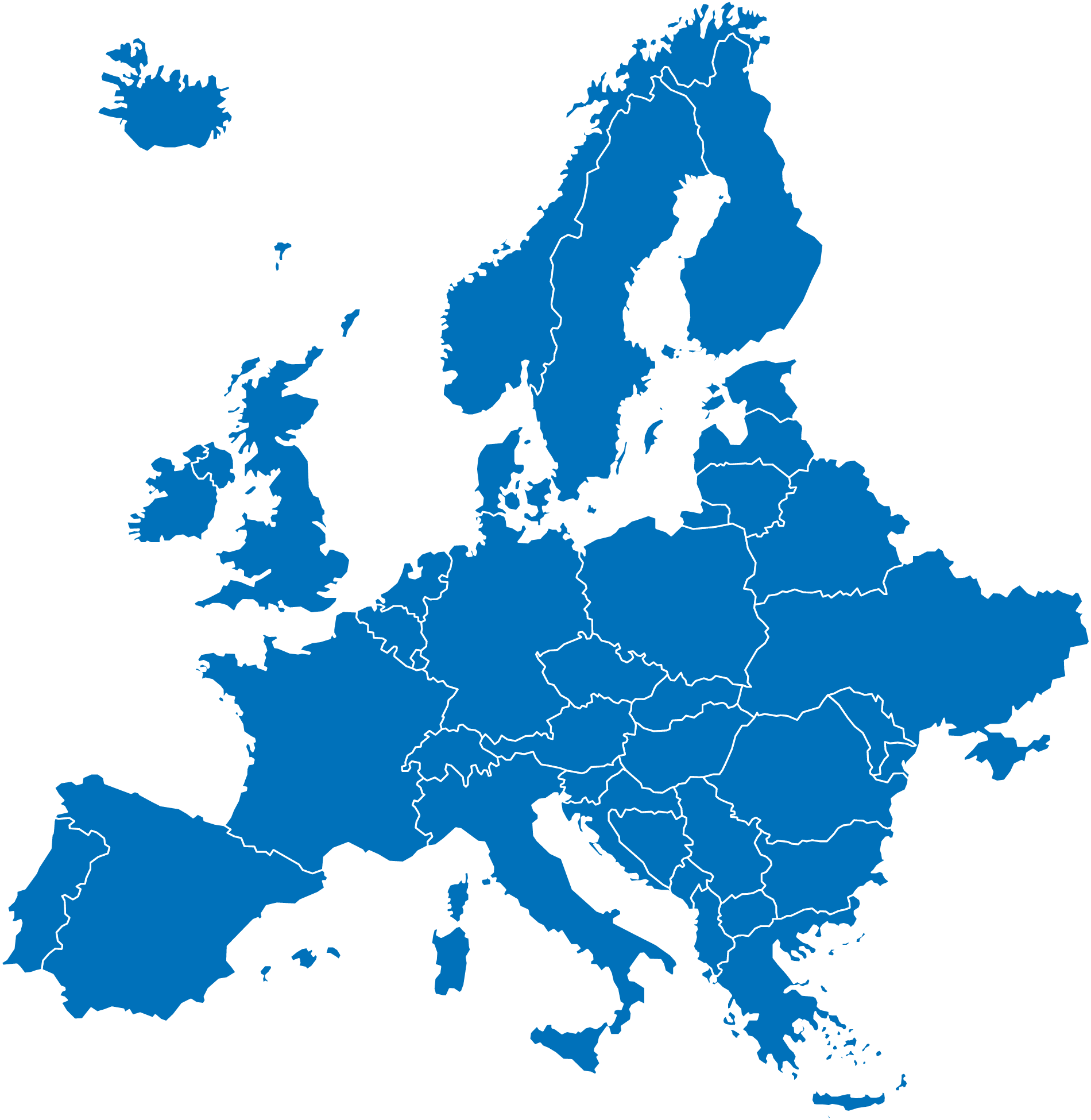 Mapa Europy - Klienci Humboo