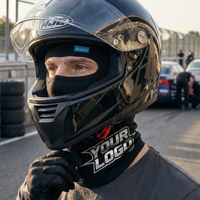 cagoules avec logo imprimé représentant des pistes de karting – cagoules noires personnalisées cagoules marquage durable du fabricant cagoules.